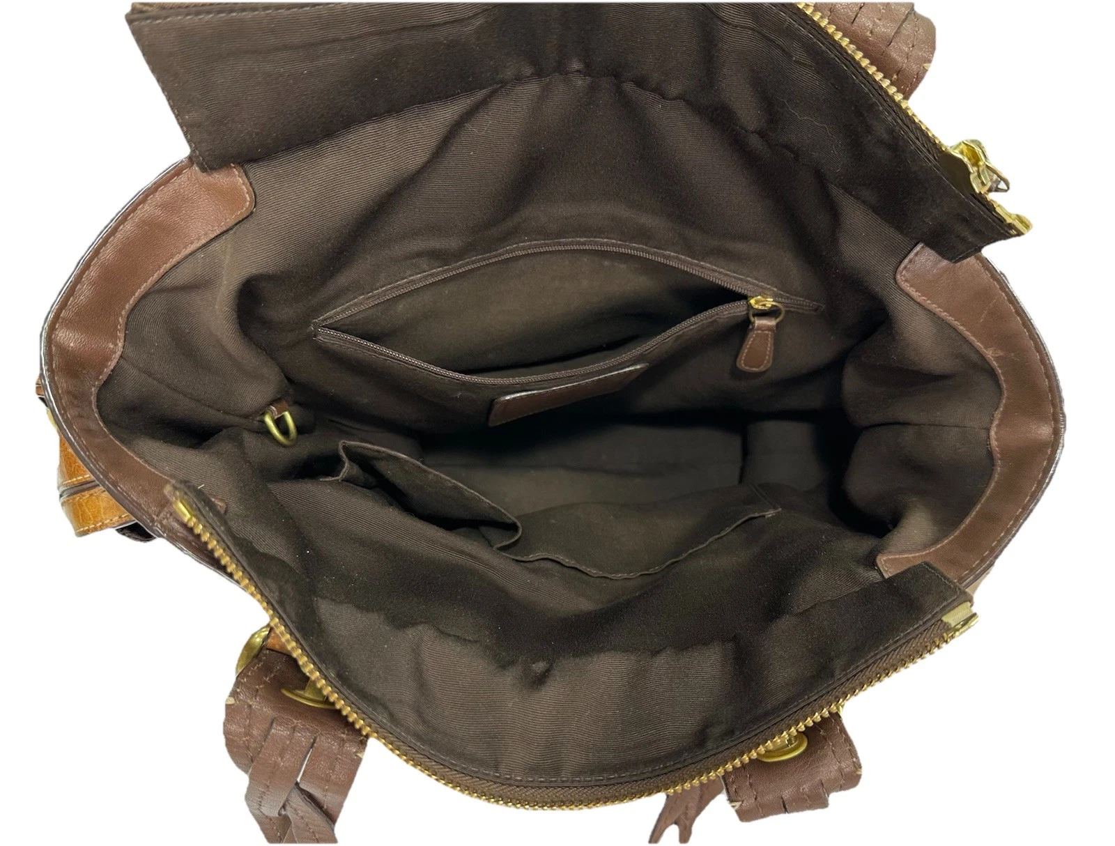 Borsa Coach 10049 vintage Soho Y2K tabacco intrecciata pelle invecchiata tote bag