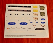 Moebius Models 1970 Ford F100 4X4 Decal Sheet 1/25
