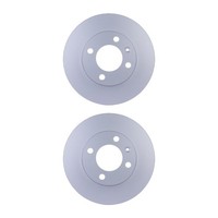 2 Bremsscheiben Voll Ø 65 Mm 9,9 Mm Hella Passend FüR U.A. VW Polo