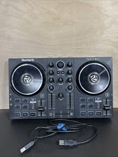 Numark Party Mix Double Deck DJ Controller- Power Tested FOR PARTS OR REPAIR