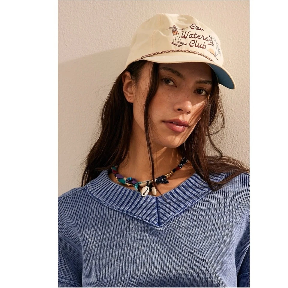 Gargantilla Free People Ariana Ost Alpha en azul marino nueva con etiquetas collar bohemio gitano Foto 3 de 4