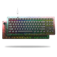 Womier 75% S-K87 Wired Mechanical Gaming Keyboard, Acrylic Water Ripple