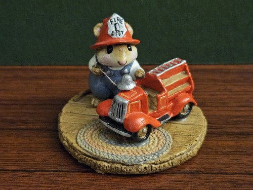 Wee Forest Folk "Little Fire Chief" (M-77) from 1982 Retired - Mint Condition!
