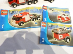 City 7239 Fire Engine With Instructions Used
