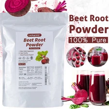 Red Beet Root Powder Beta Vulgaris Non-GMO Nitric Oxide Extract Super Food Juice
