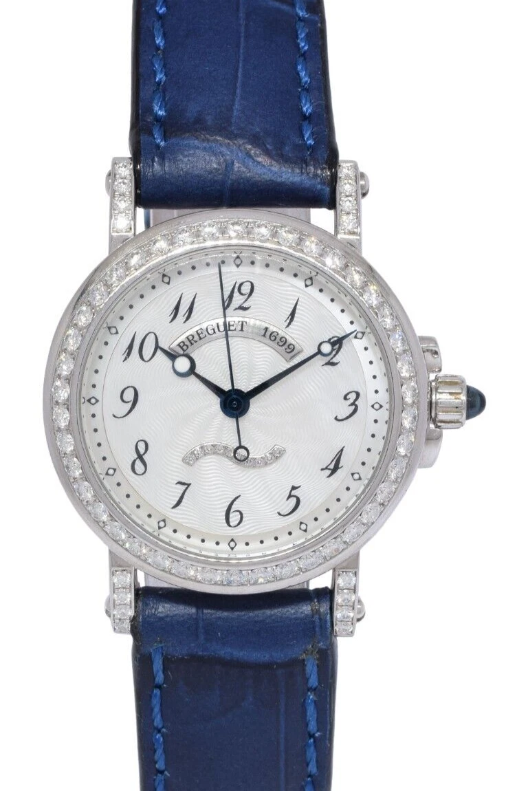 Breguet — Breguet Marine 8818 18k White Gold Diamond Ladies 30mm Automatic Watch 8818BB