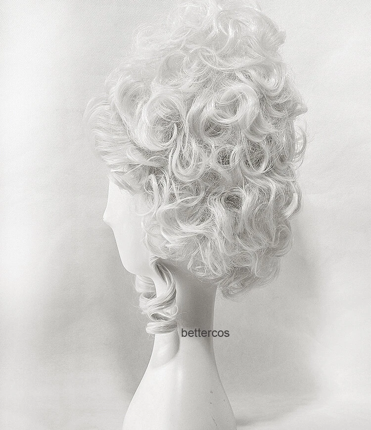 Marie Antoinette Cosplay Wig Princess Medium Curly Heat Resistant Hair Wigs - Image 3 of 4
