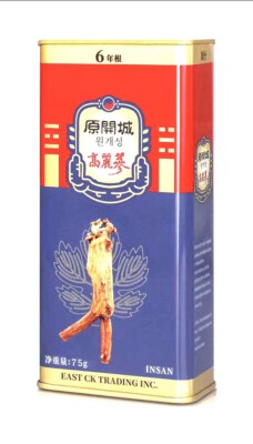 Greenlike Korean Red Ginseng Root Herbal Tea 6 Years 韩国高丽参 红参  75g 