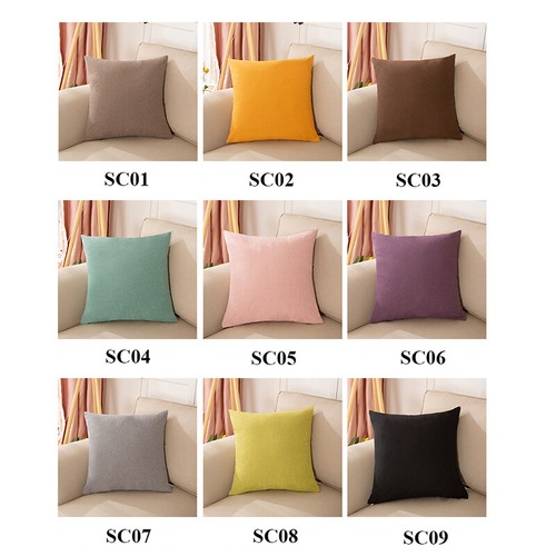 1X Cushion Cover Throw Pillow Case Linen Cotton Blend Office Bed Sofa Home Decor - Picture 13 of 29