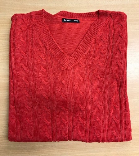 Maglione maglione donna scollo V maglia cavo manica lunga maglia top qualità 401 - Foto 8 di 17