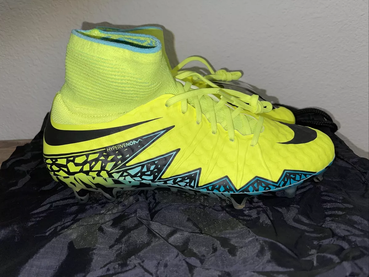 Nike Hypervenom Phantom ll FG Volt/Black/Green 747213-704 Sz 8 | eBay