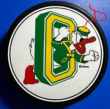 Vintage Oregon Ducks Official Souvenir Puck (Disney Logo)
