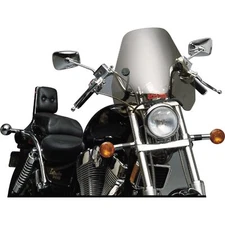 S-06 Spitfire Windshield Smoke with Black Hardware 7/8" & 1" S-06-A-C-M