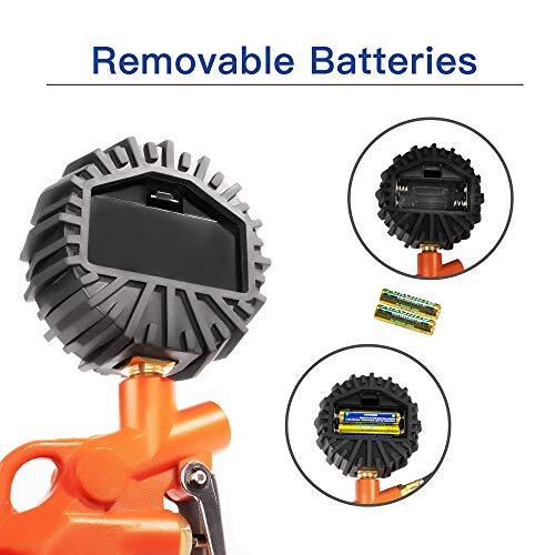 FOVAL Digital Tire Inflator with Pressure Gauge 250 PSI Air Chuck