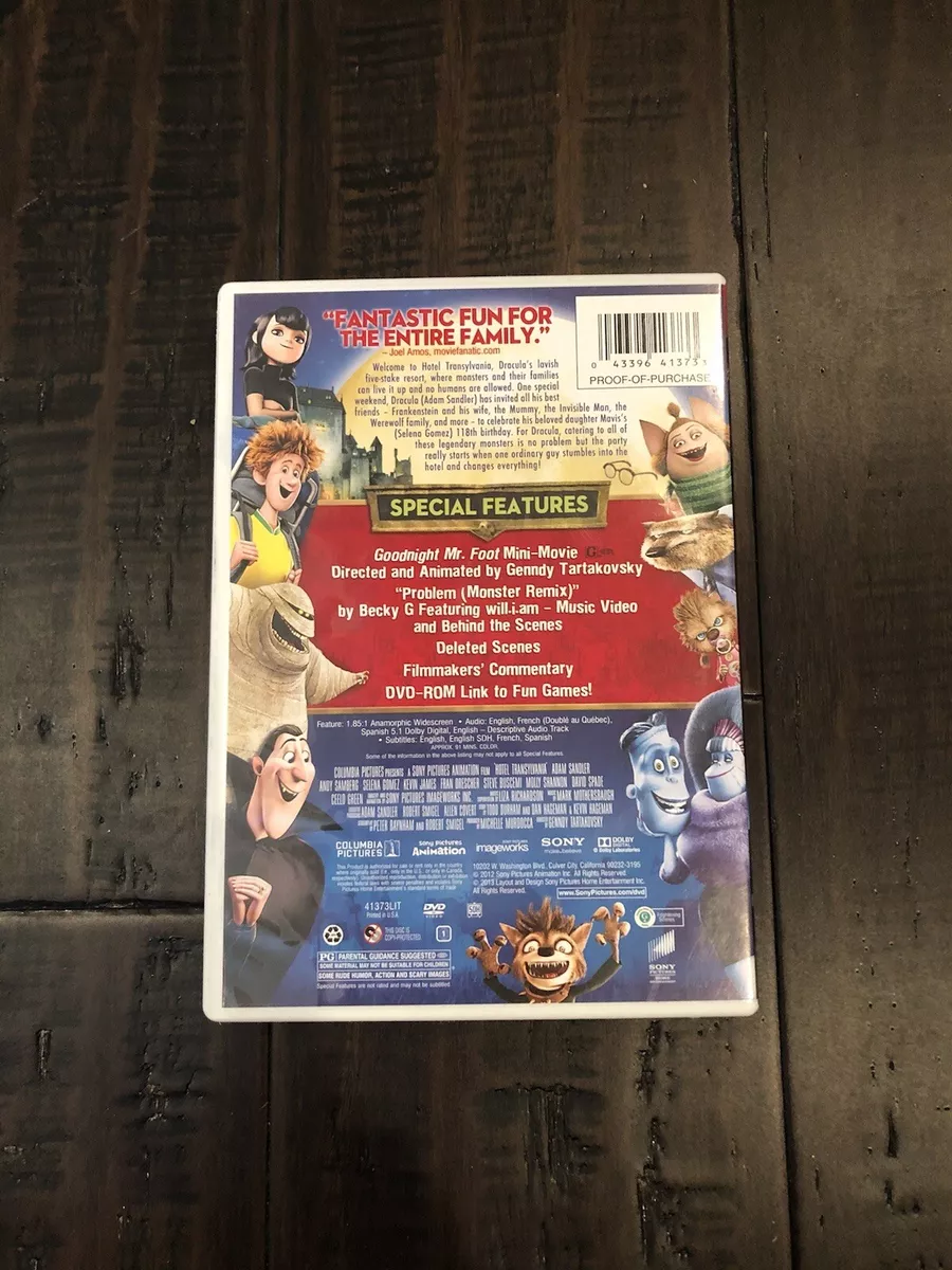 Hotel Transylvania dvd movie kids animated vampire cartoon rated