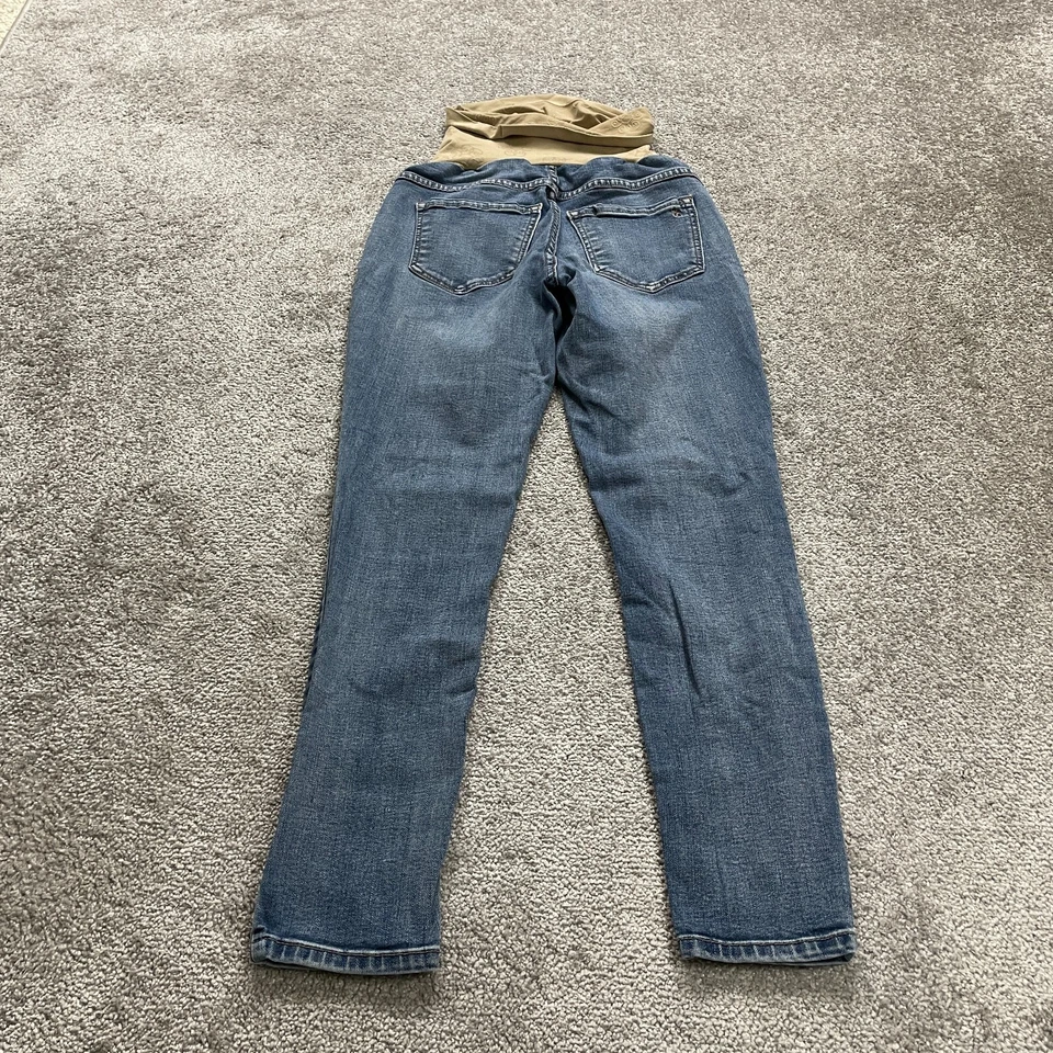 Unbranded Maternity Denim Jeans Womens 28x27 Blue Medium Wash Skinny Mid Rise - Image 2 of 4