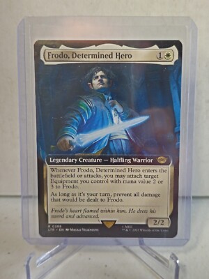 frodo mtg card Baggins Showcase - LTR draw a card. Magic MTG Lord Of The