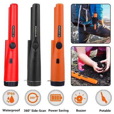 Gold Metal Metalldetektor Profi mit LED Detector Wasserdicht Tiefensonde Orange