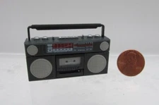 Dollhouse Miniature Replica Boombox Radio Cassette Player ART404
