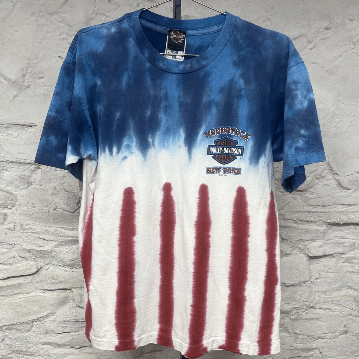 Rare Vtg 90s 1999 Harley Davidson Tie Dyed Woodstock NY Tee Rare Vtg 90s 1999 Harley Davidson Tie Dyed Woodstock NY Tee