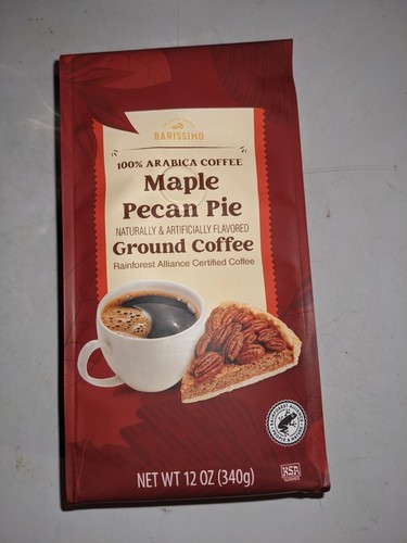Barissimo Maple Pecan Pie Ground Coffee 12 Oz. Bag 100% Arabica Coffee EXP 08/25