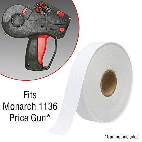 Rotoli Etichette Prezzo Per Pistola Monarch 1136 – 2 X 1,6 Cm, 8 Rotoli + Rullo Inchiostro Incluso, USA - 2