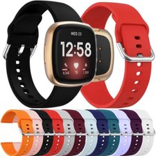 Silicone Strap For Fitbit Versa 4/Sense 2 Watch Sports Buckle Wrist Watchband