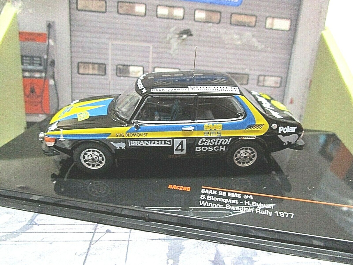 Saab 99 EMS 1 Rallye de Suède 1977 Eklund Cederberg IXO RAC298