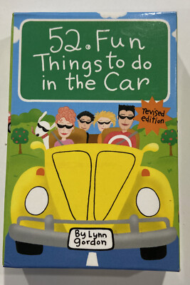 52 Fun Things to Do in the Car Card Game, Family Road Trip Activity Set