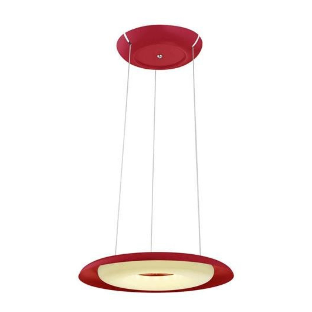 Suspension LED 35W rouge Deluxe-70 en finition haute qualité de 420mm