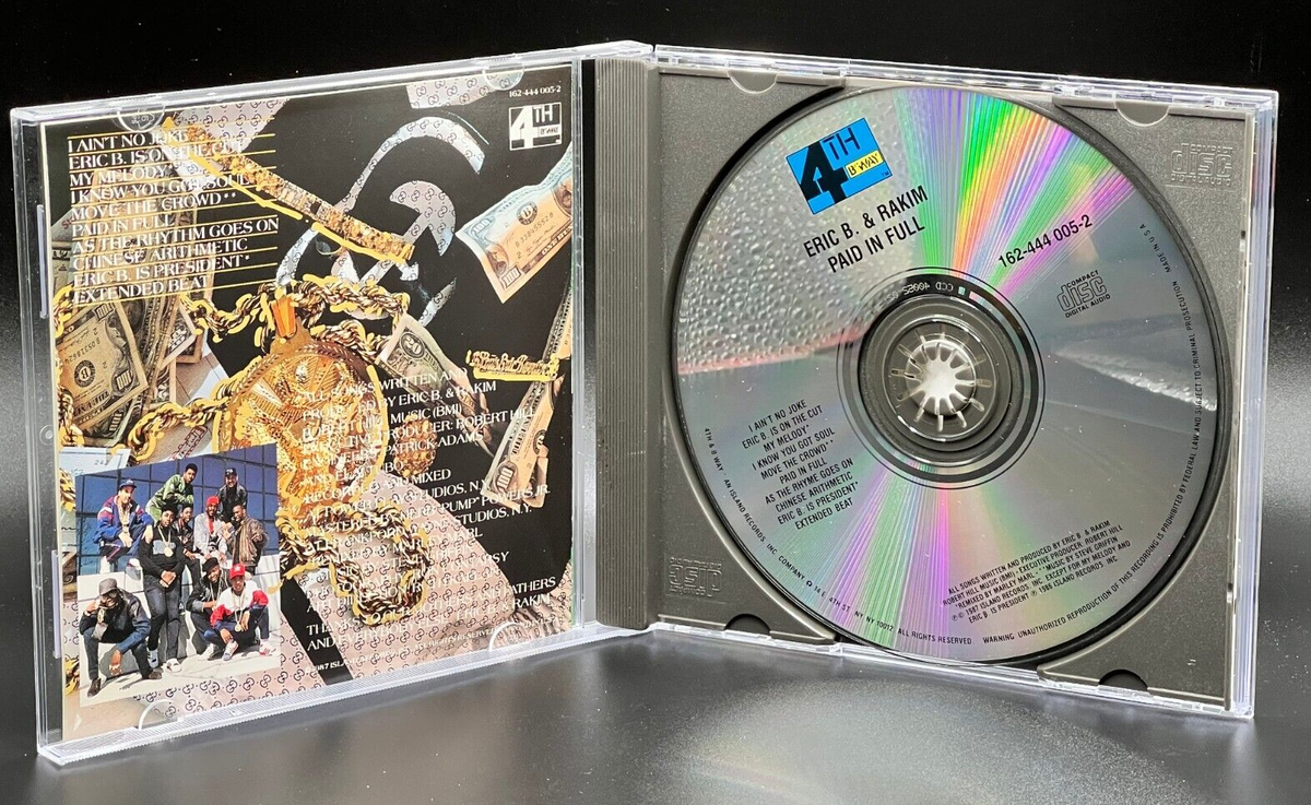 Eric B. & Rakim - Paid In Full CD 1987 Island Records 16244400520