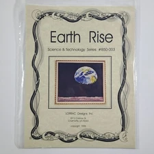 Lorrac Designs Earth Rise Cross Stitch Pattern #850-003 Science Space Vtg 1998