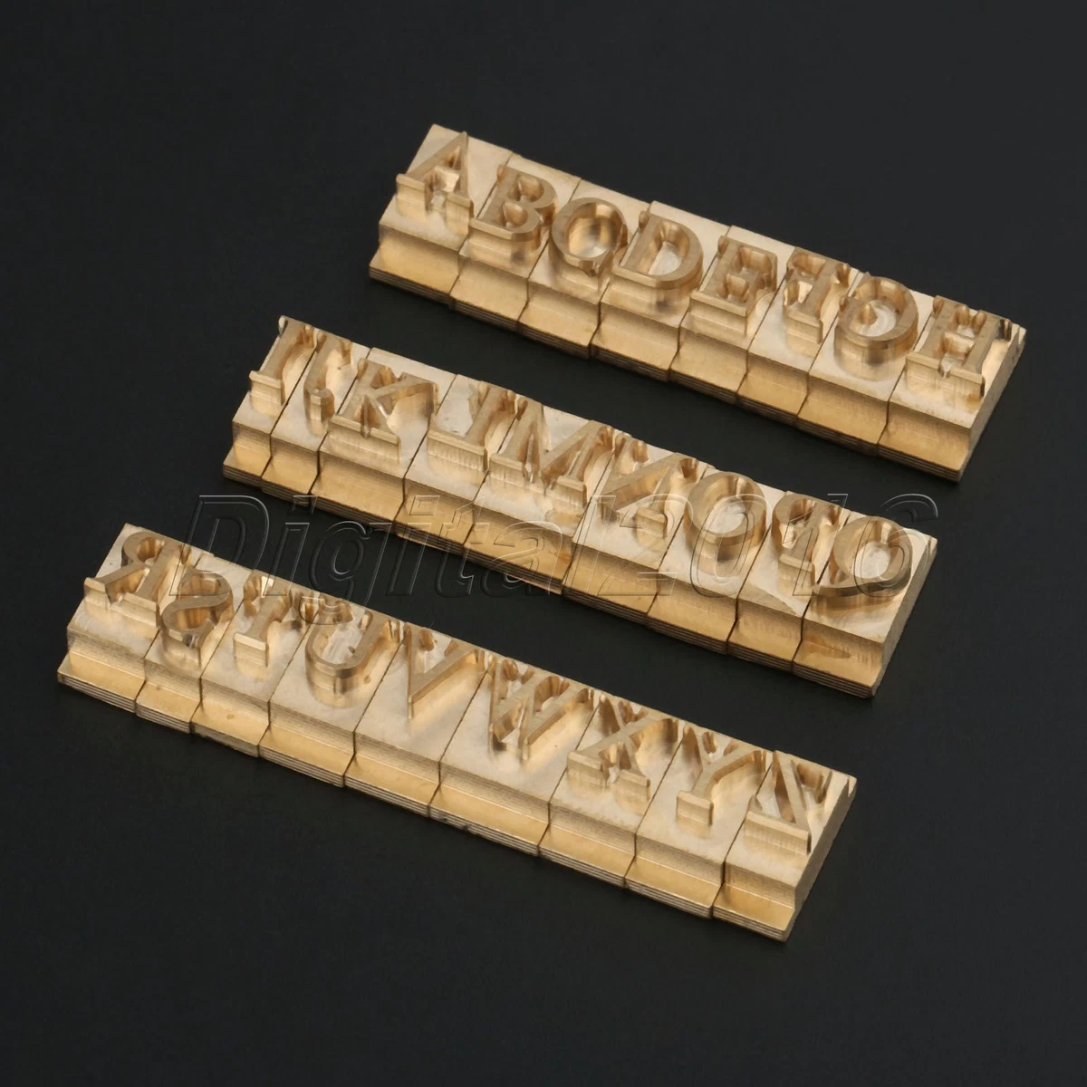 Brass Times New Roman Stamp Mold 26pcs/Set Alphabet Letter Leather Cake  Craft