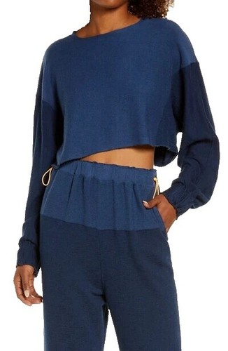 Free People Blue Headband Bundle Blue Paisley Plain Blue  display picture 1