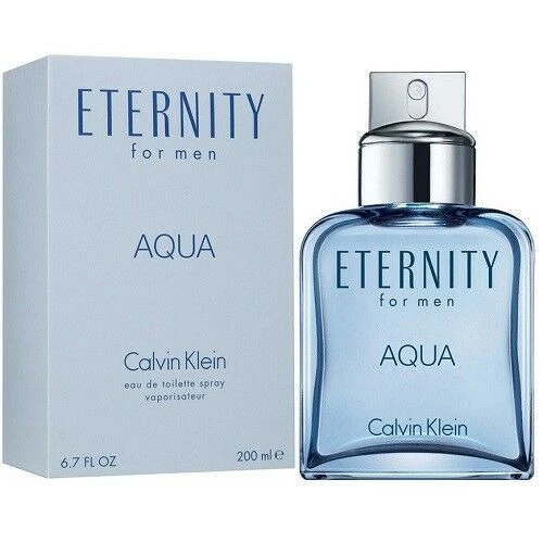 Eternity Aqua Calvin Klein Men 6.7 oz 200 ml Eau De Toilette Spray Nib  Sealed | eBay