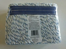KLEEN HANDLER Finish Mop CUT-END STRIPE Blue/ White NANO MICROBIAL Bison Life