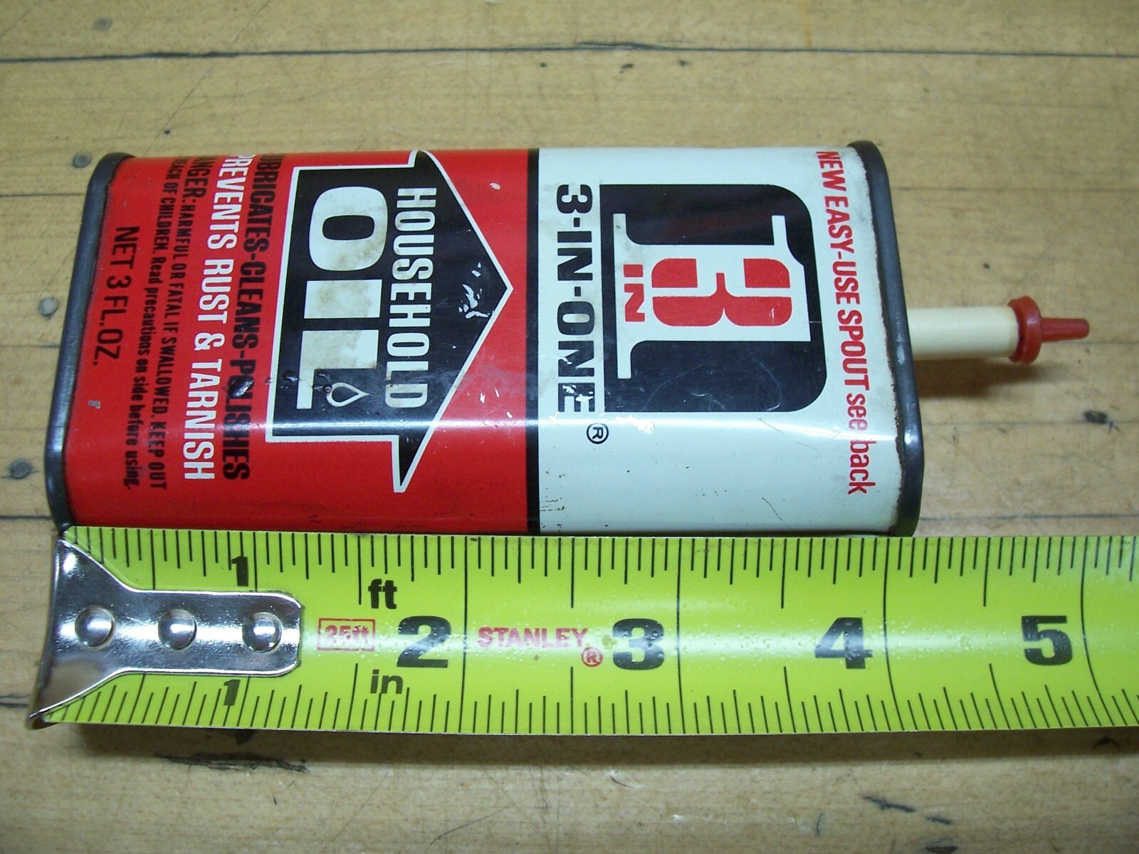 Vintage 3 In One Household Oil Handy Oiler Tin Can Advertising | eBay