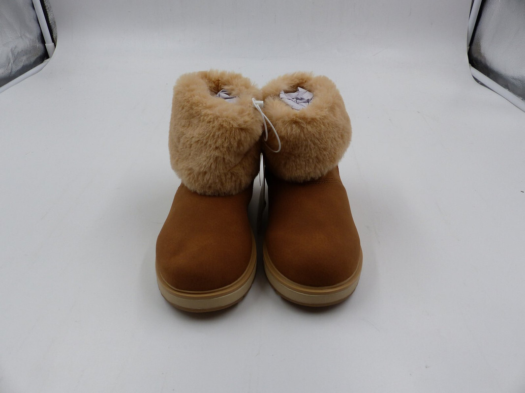 ZARA 6123/831/105 TAN SOFT FAUX FUR LINED KIDS FASHION BOOT