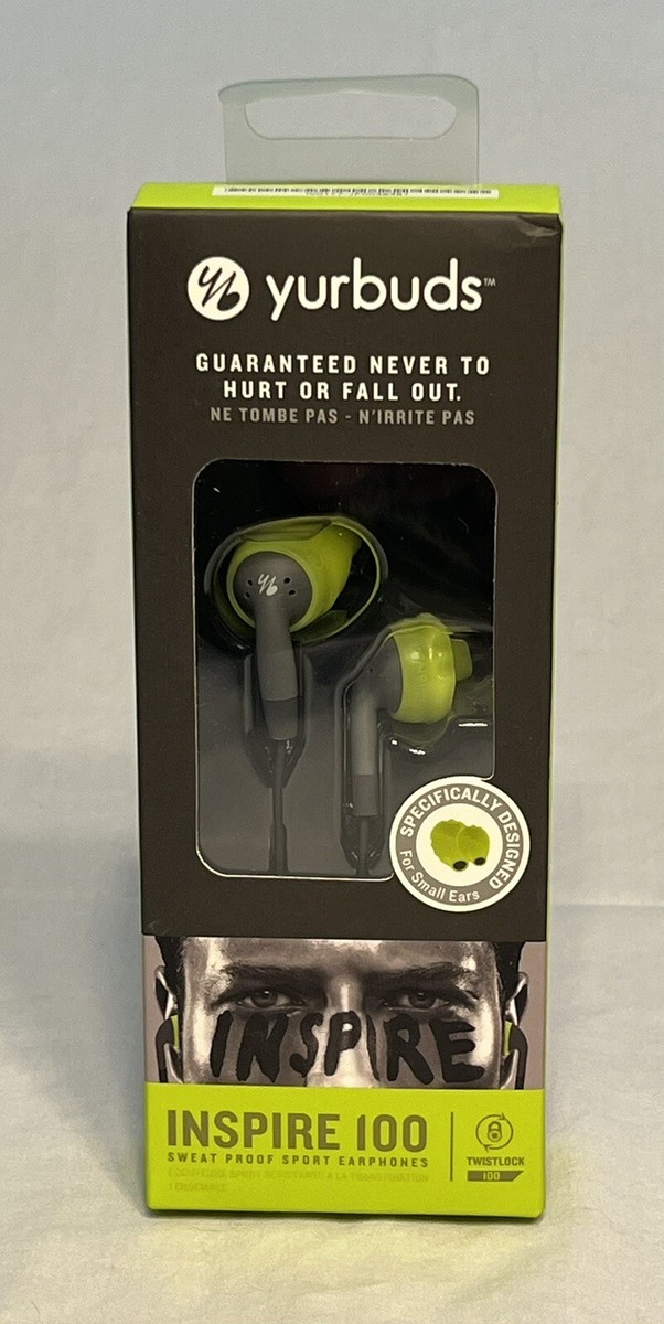 YURBUDS INSPIRE SPORT EARPHONES TWISTLOCK TECHNOLOGY SWEAT PROOF