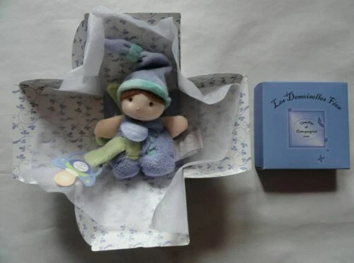 Peluches et doudous anciens, en forme de personnages, pour bébé