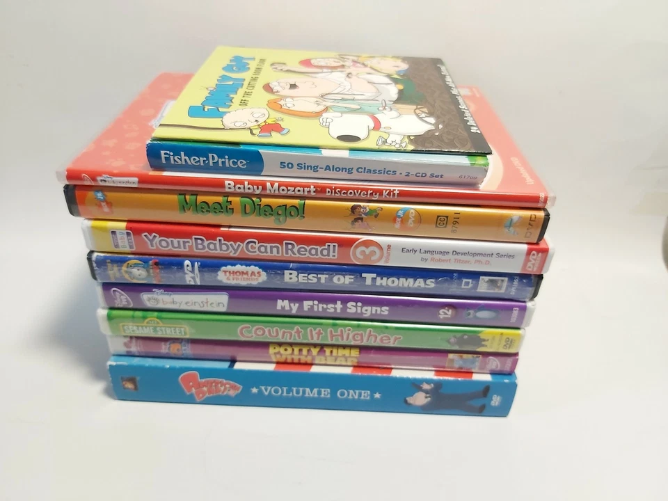 Large Lot10 Sesame Dora Baby Einstein  American Dad Thomas &Friends DVD"s(MIXED) - Image 4 of 4