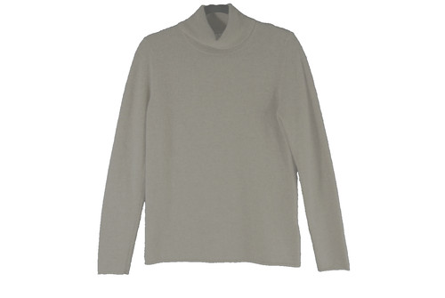 NEW M Magaschoni Cashmere Turtleneck Sweater in Oatmeal size L #S7317