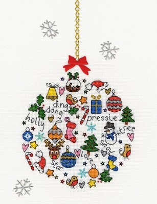 Cross Stitch ''Love'' Embroidery Kit. Unprinted Сanvas Bothy Threads