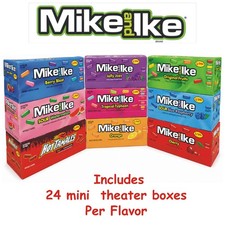 Mike  Ike Chewy Candy   24 Count Theater Boxes Choose from 9 Flavors: Original