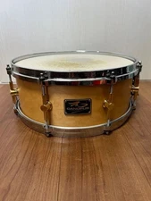 Canopus 14 Inch Snare Drum Natural Wood with Case