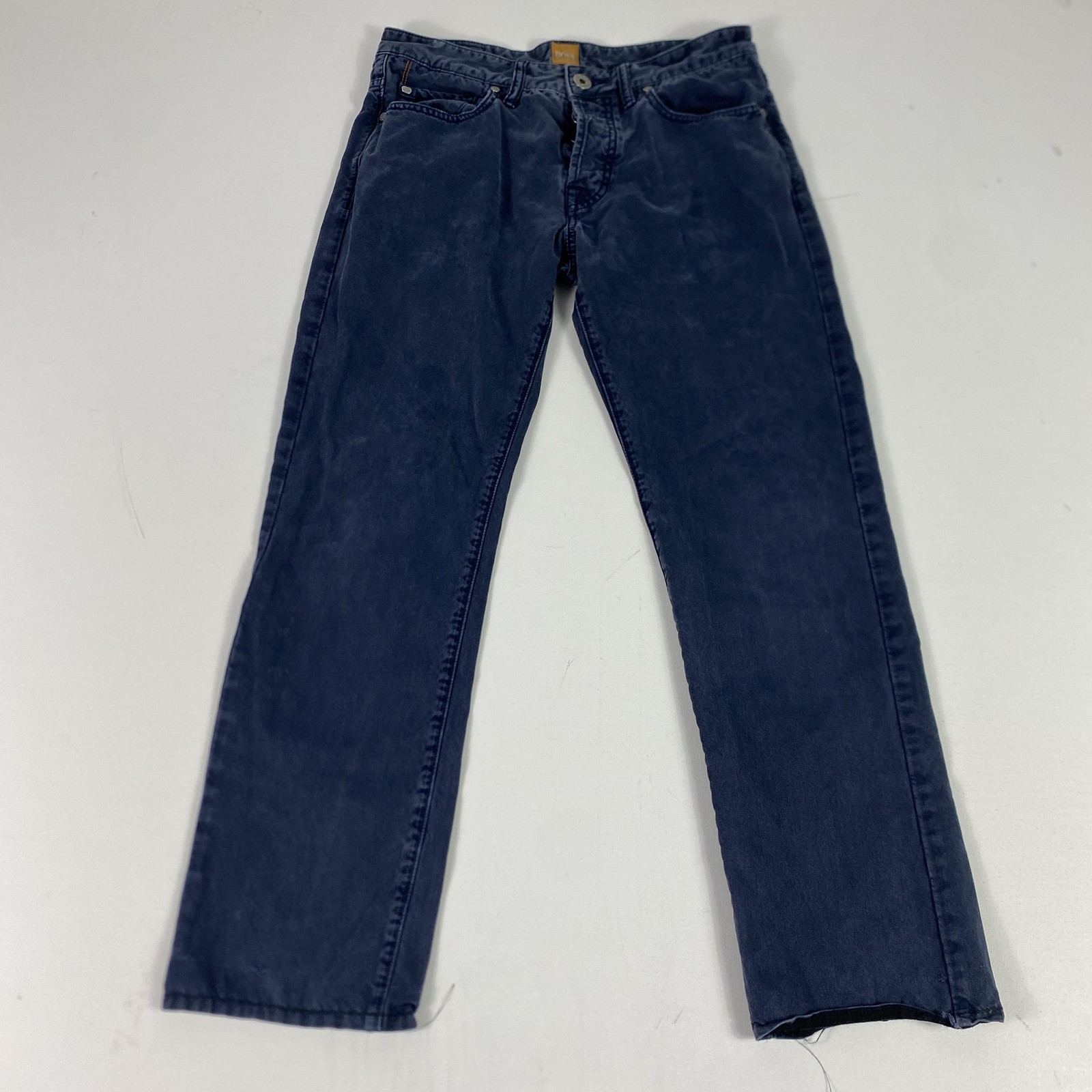 Boss Orange 25 Jeans Mens 32x32 Blue Medium Wash Straight Le