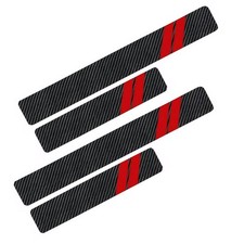 4 PCS Car Door Sill Protector, Flexible Anti-scratch Door Threshold Guards, C...