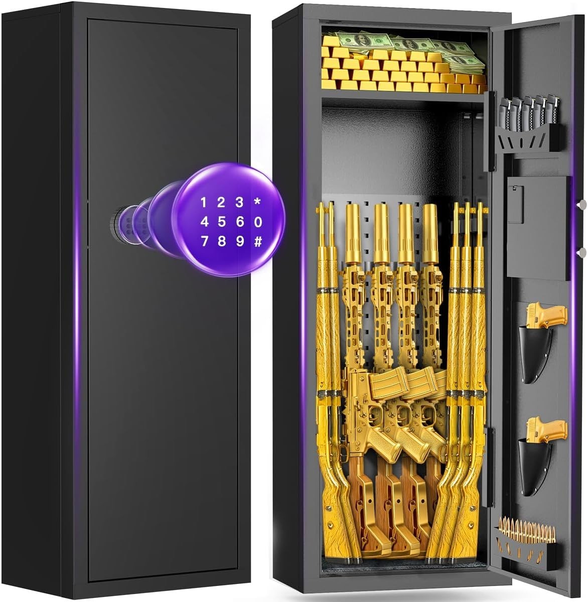 8-10 Gun Safe For Rifles Fireproof Gun Safe For Rifles And Pistols Rifle Safes