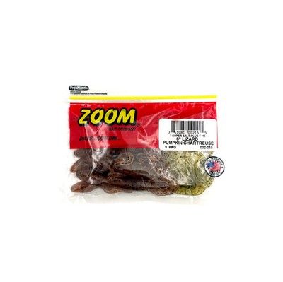 Zoom Super Salt Plus 6  Lizard - Pumpkin Chartreuse 9pk - TOTAL OF 2 PACKS!!