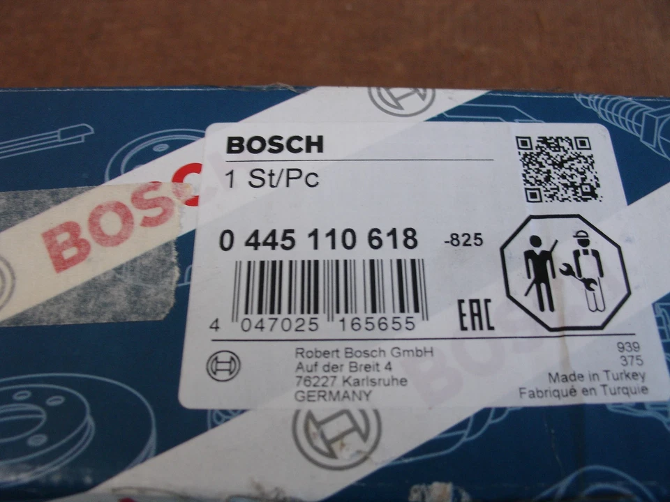 0445110618 Inyector de combustible para Opel Corsa E Vauxhall Corsa MK4 X15 1.3 diésel Foto 2 de 2